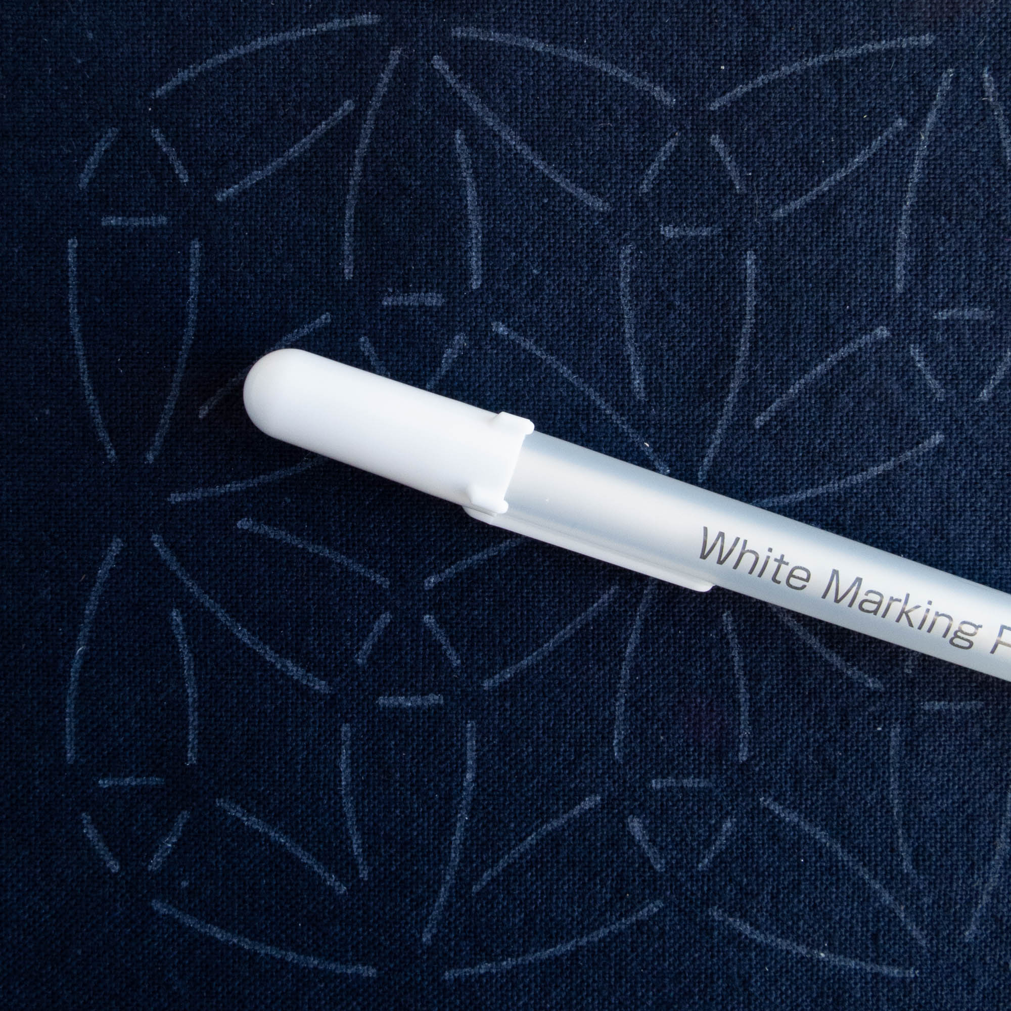 Water Soluble Fabric Marker - White