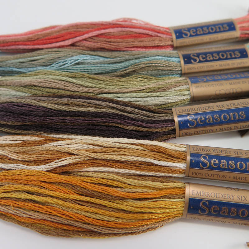 Cosmo Seasons Embroidery Floss Set - Tranquil Skies