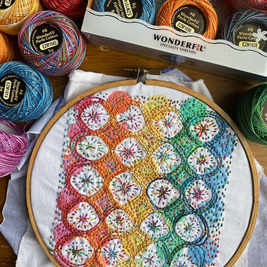Rainbow Embroidery Kit, Stitch Sampler, Sewing Starter Kit Gift,  Mindfulness Activities 