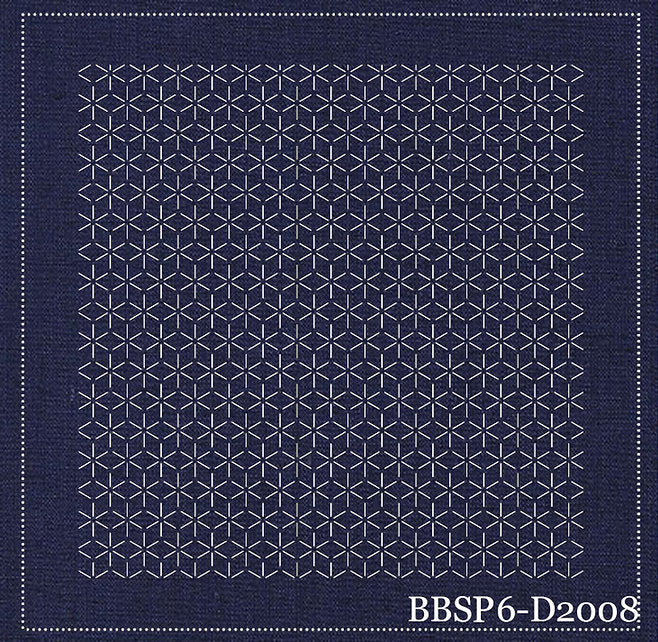 Sashiko Fabric printed with water soluble pattern 31 x 31cm piece