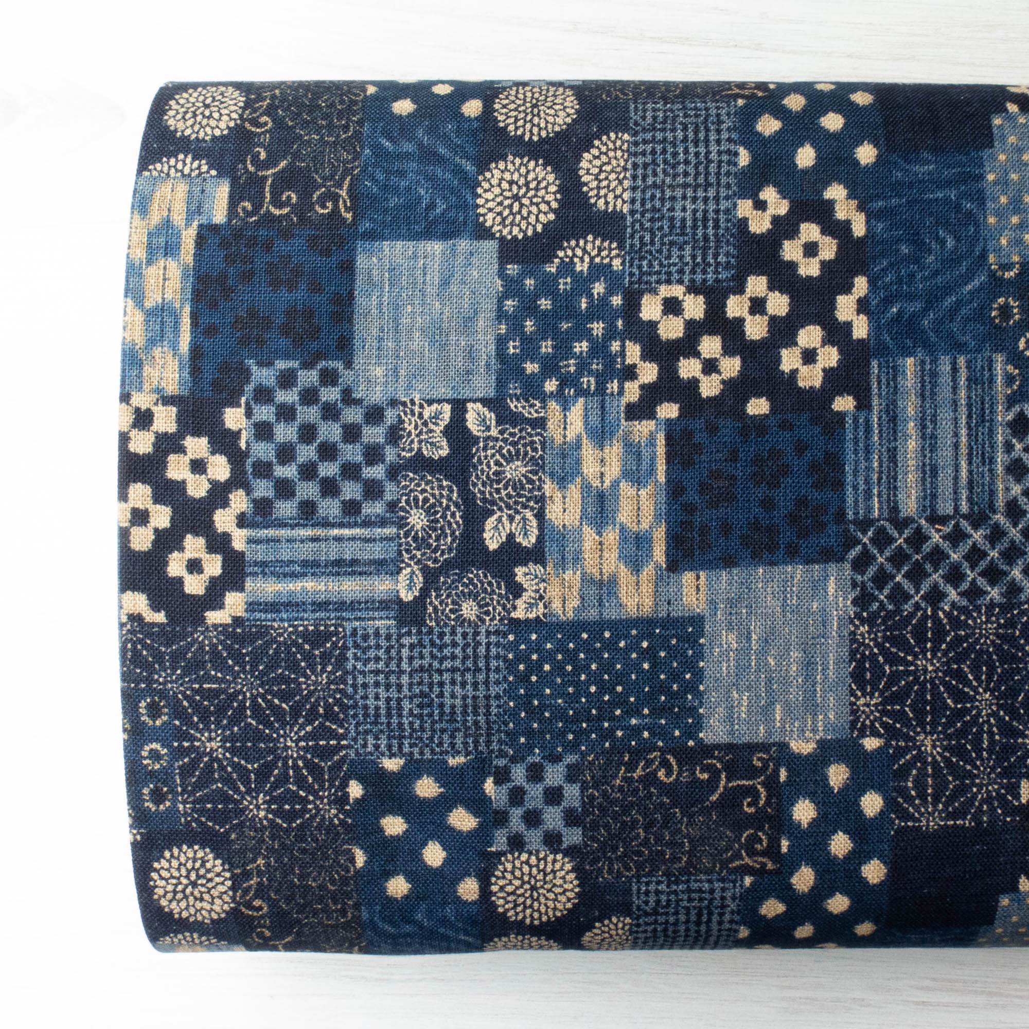 Pencil Case Patchwork Indigo Japanese Fabric - Folksy