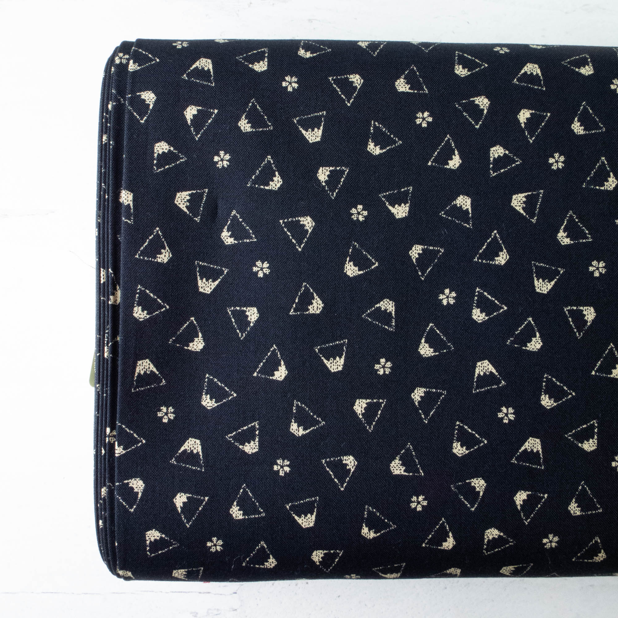 Cosmo Cotton Fabric: Mount Fuji on Navy – Snuggly Monkey