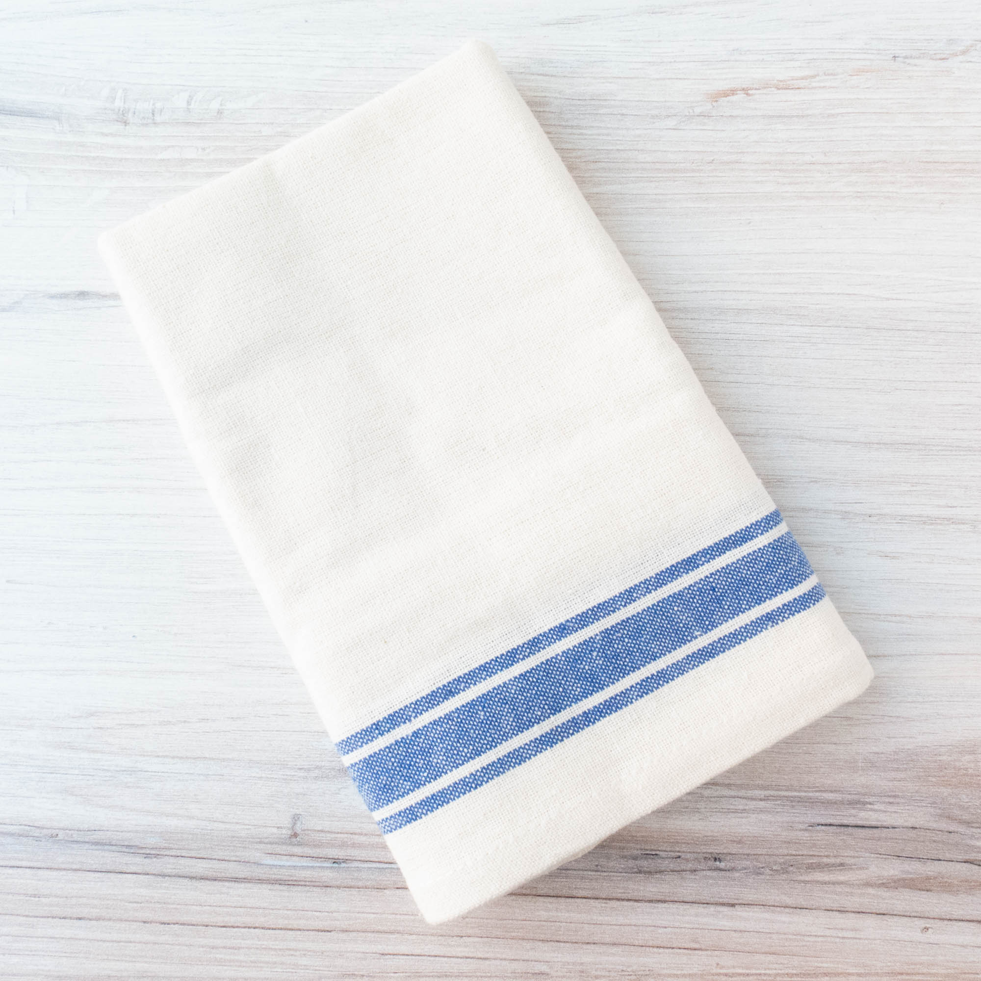 White Tea Towels for Embroidery and Kitchen 18x28 inch Cotton Fabric Pack  of 6