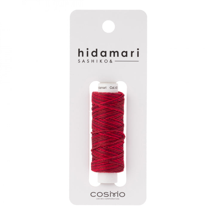 Cosmo Hidamari Sashiko Thread - Cranberry Red (#401)