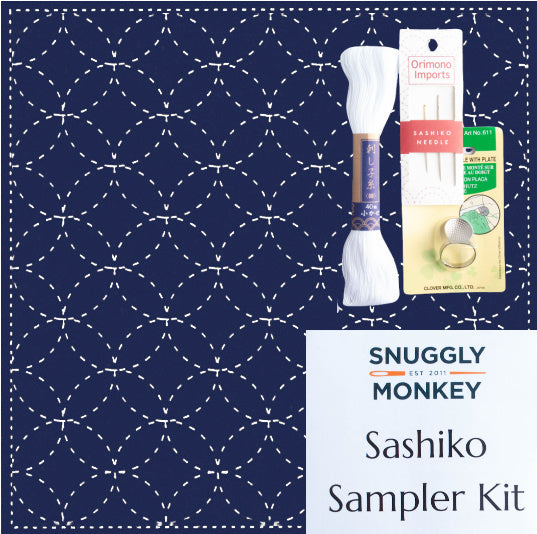 Sashiko Patch Mending Kit – Snuggly Monkey