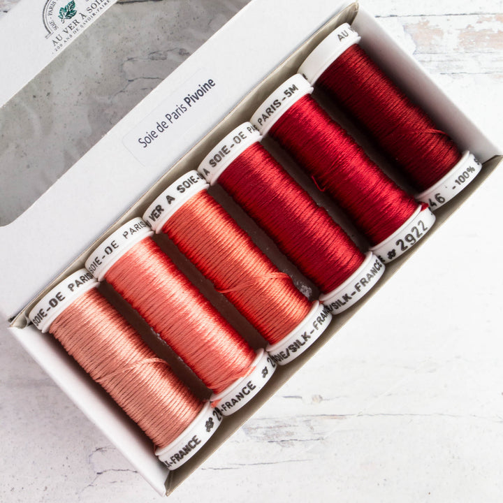 Soie de Paris Filament Silk Thread Set - Peony