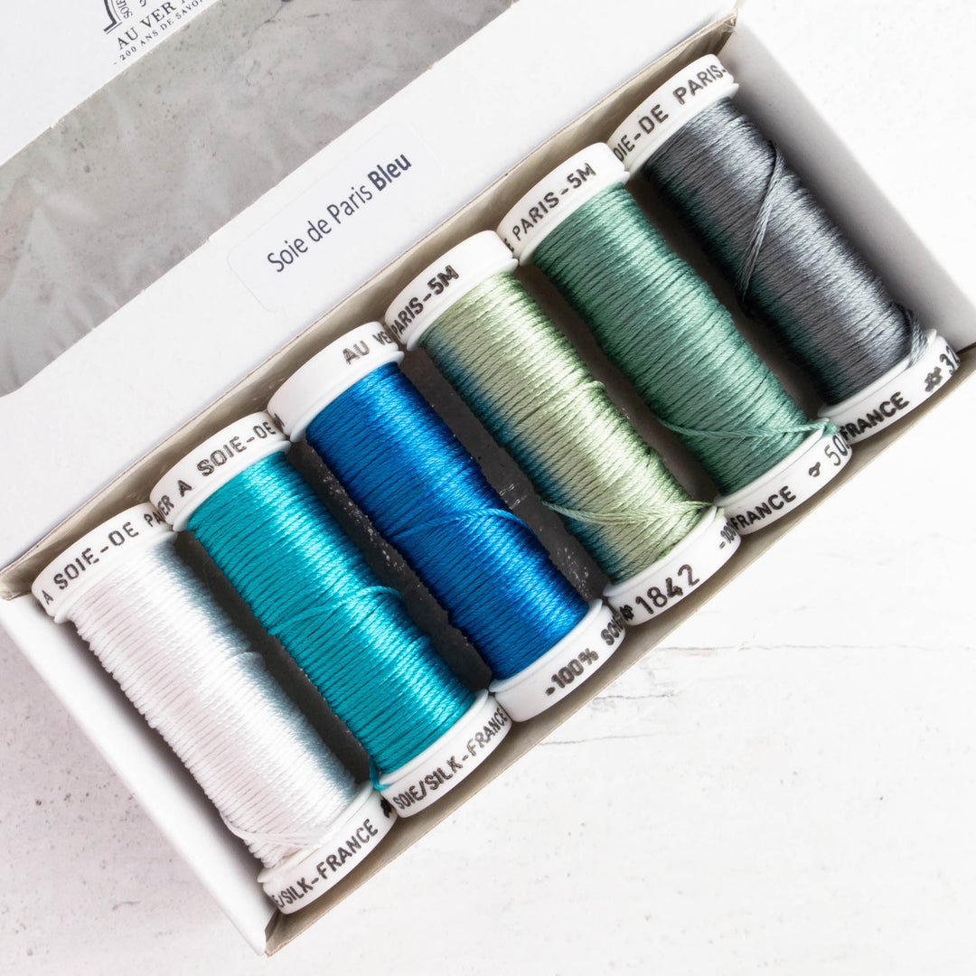 Soie de Paris Filament Silk Thread Set - Blues