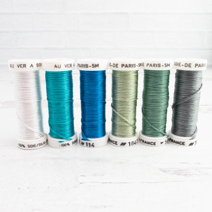 Soie de Paris Filament Silk Thread Set - Blues