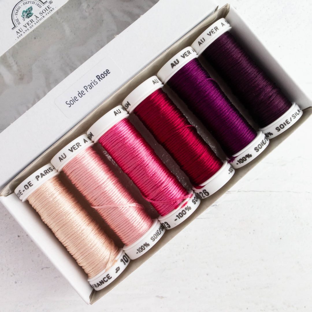 Soie de Paris Filament Silk Thread Set - Rose