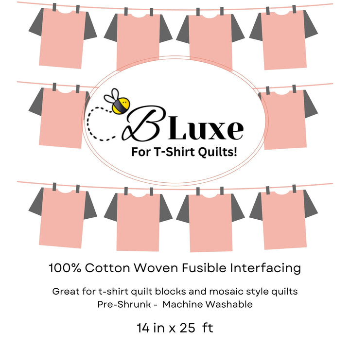 B-Luxe Cotton Fusible Woven Interfacing (14"x25' Package)