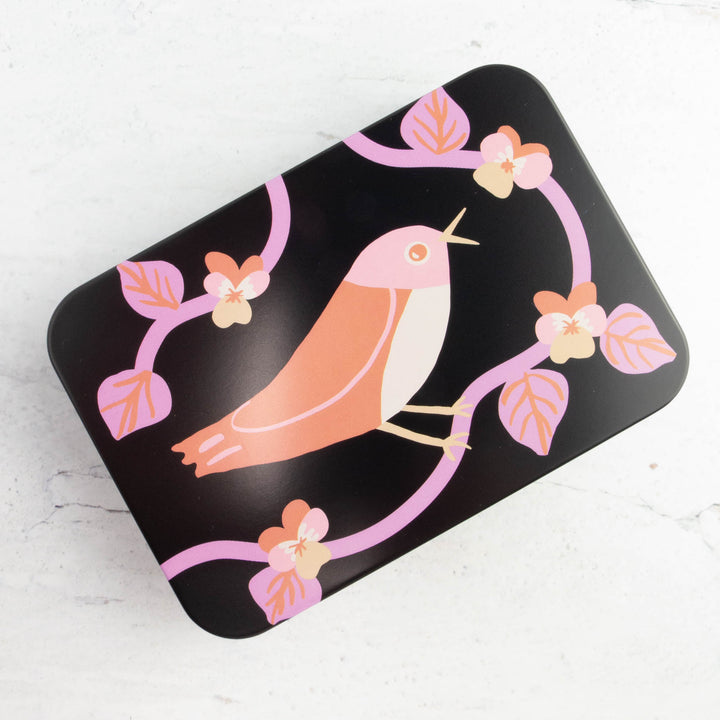 Bird is the Word Metal Storage Tin