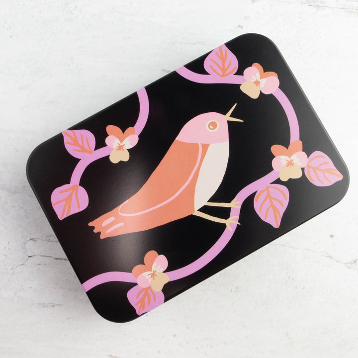 Bird is the Word Metal Storage Tin