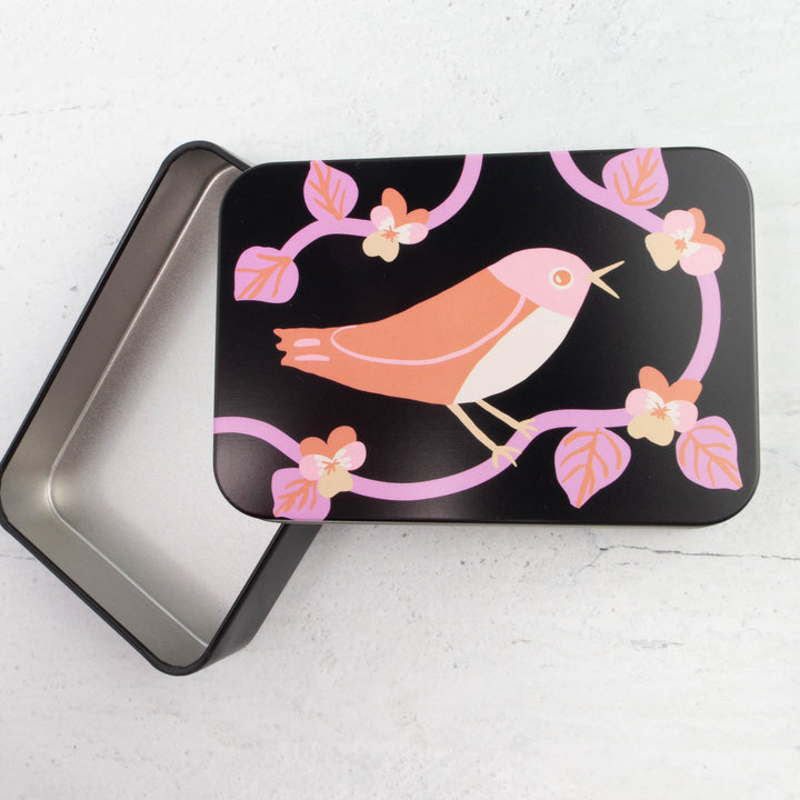 Bird is the Word Metal Storage Tin