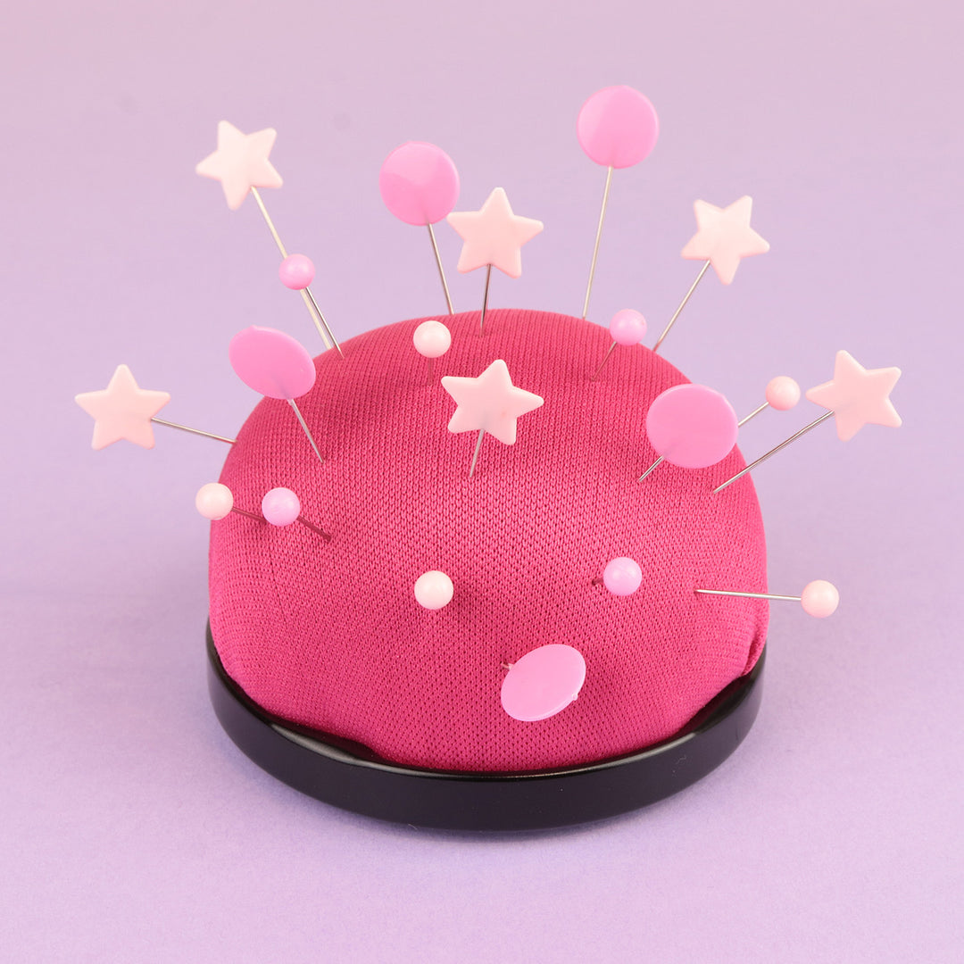 Pink Star Plastic Head Straight Pins