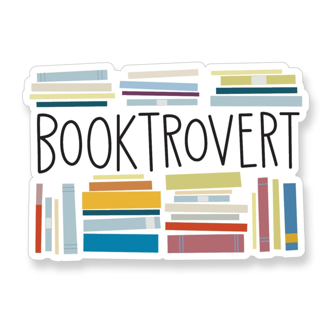 Booktrovert Vinyl Sticker