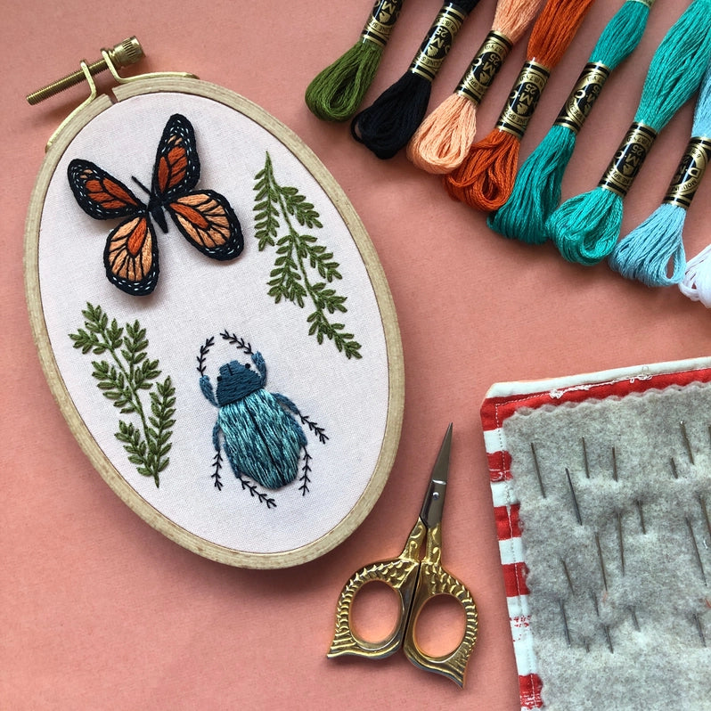 Bug Collector Embroidery Kit