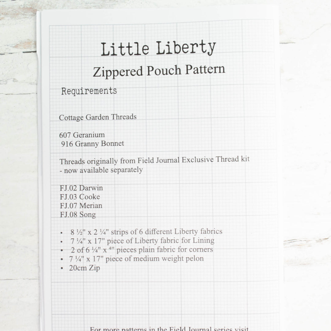 Little Liberty Pouch Sewing Pattern & Thread Set