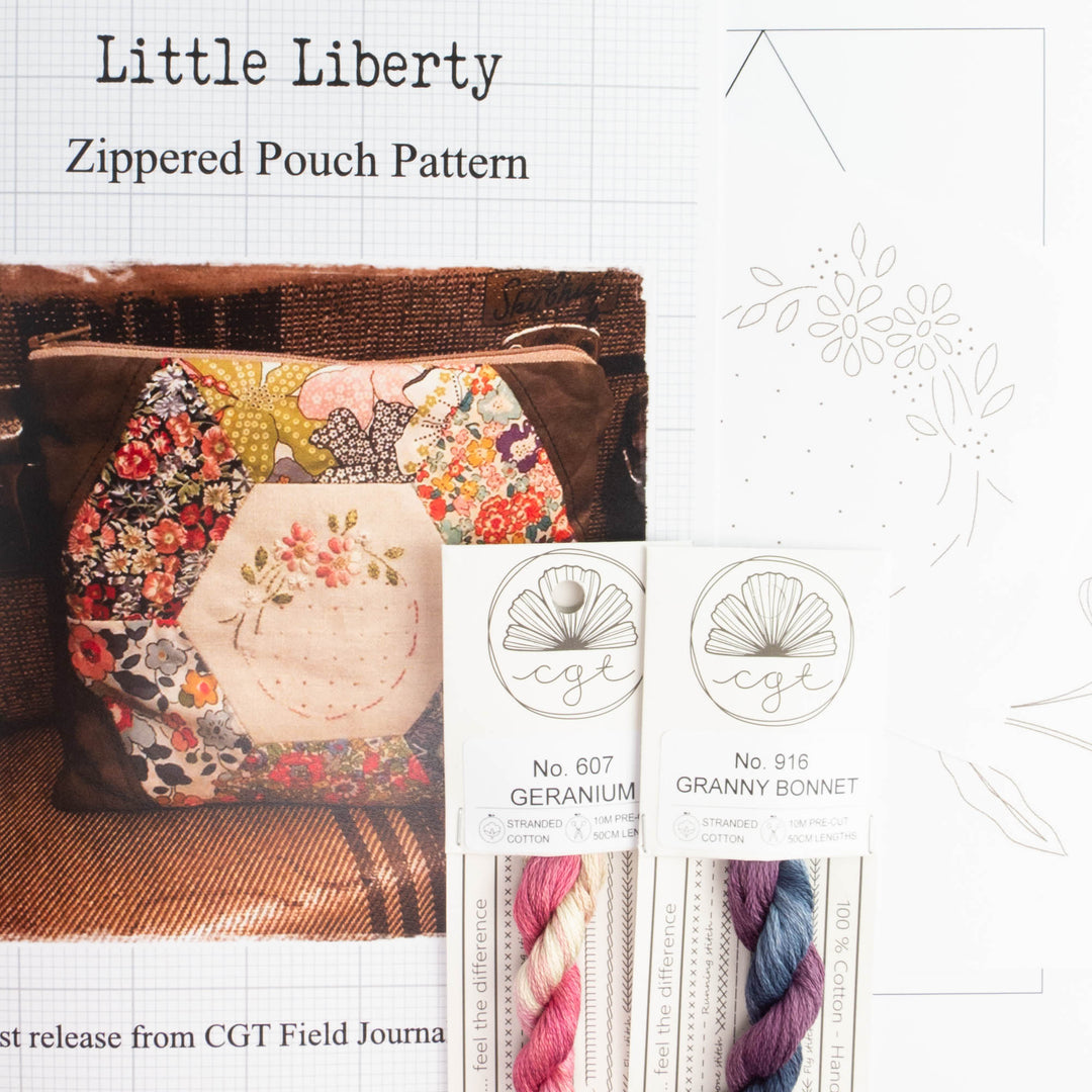 Little Liberty Pouch Sewing Pattern & Thread Set