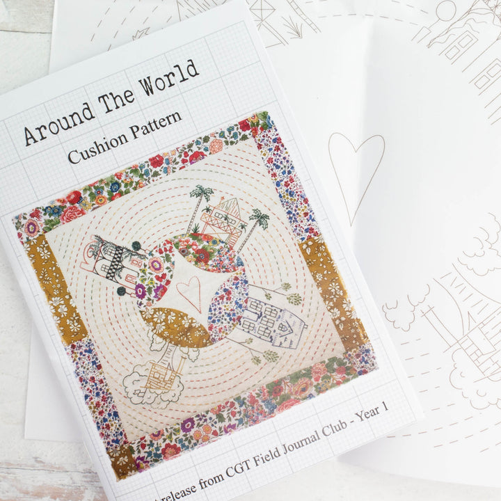 Around the World Cushion Sewing Pattern & Thread Set