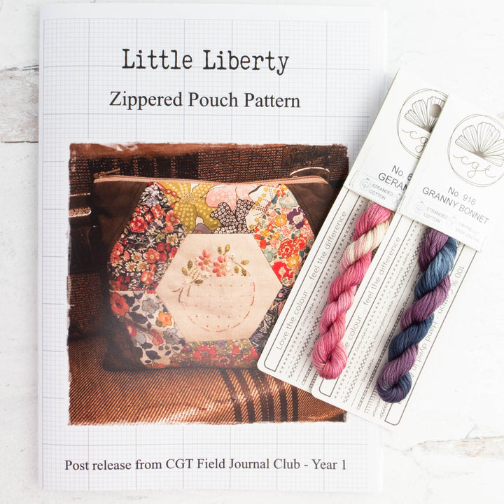 Little Liberty Pouch Sewing Pattern & Thread Set