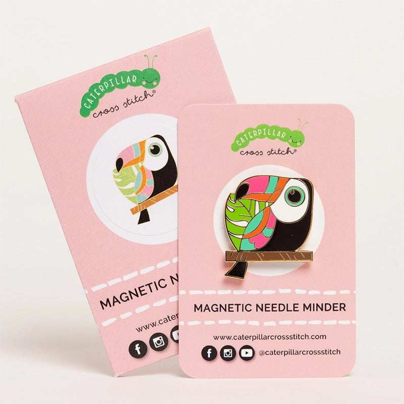 Magnetic Enamel Needle Minder - Toucan