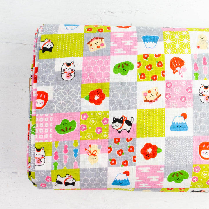 Cosmo Dobby :: Monogatari Kawaii Squares Pastel Colors (C451033A)