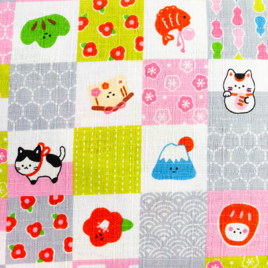 Cosmo Dobby :: Monogatari Kawaii Squares Pastel Colors (C451033A)