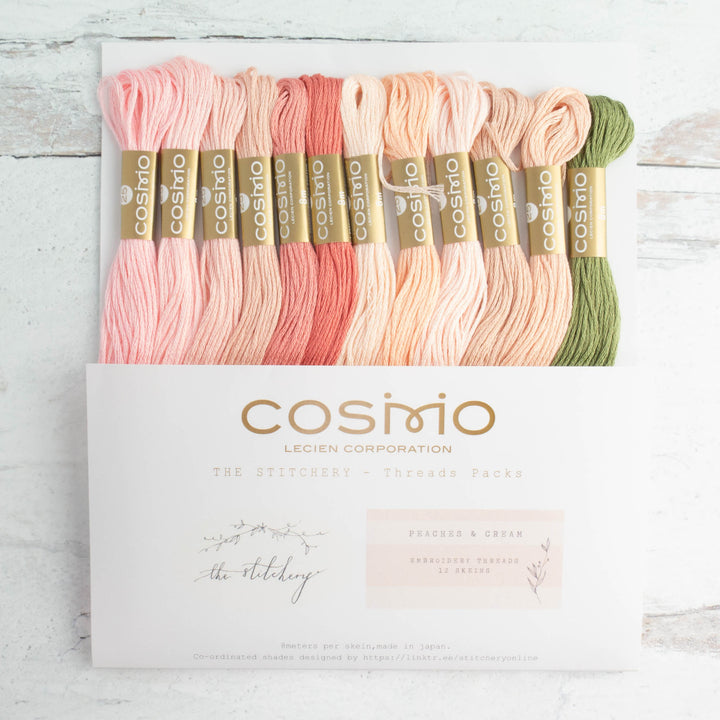 Cosmo Embroidery Floss Set - Peaches & Cream