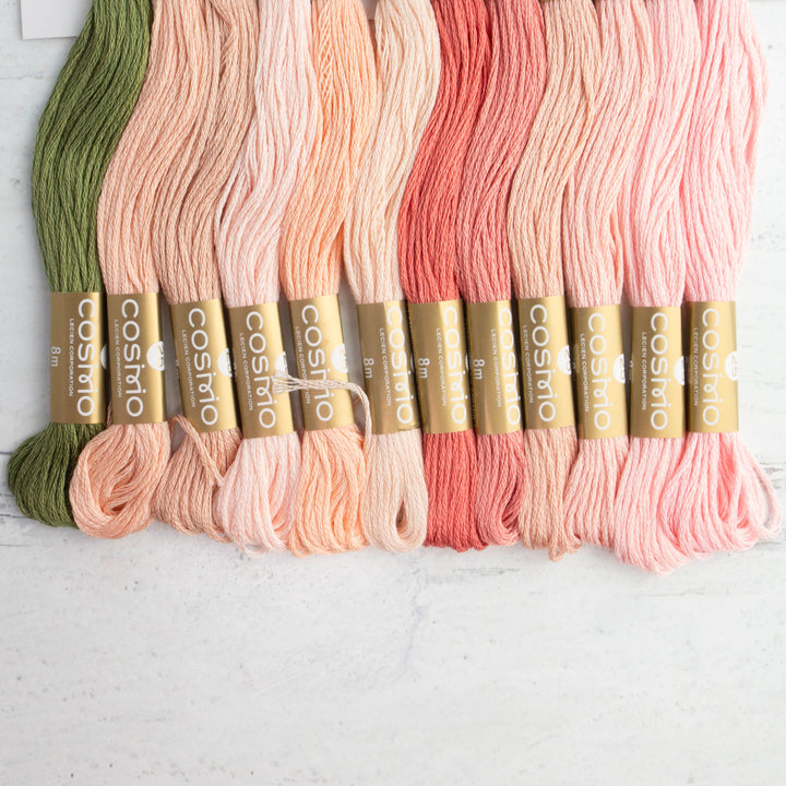 Cosmo Embroidery Floss Set - Peaches & Cream