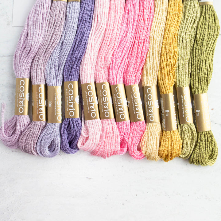 Cosmo Embroidery Floss Set - Summer Blooms