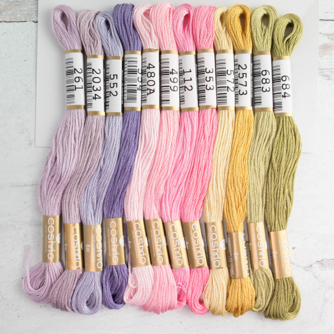 Cosmo Embroidery Floss Set - Summer Blooms