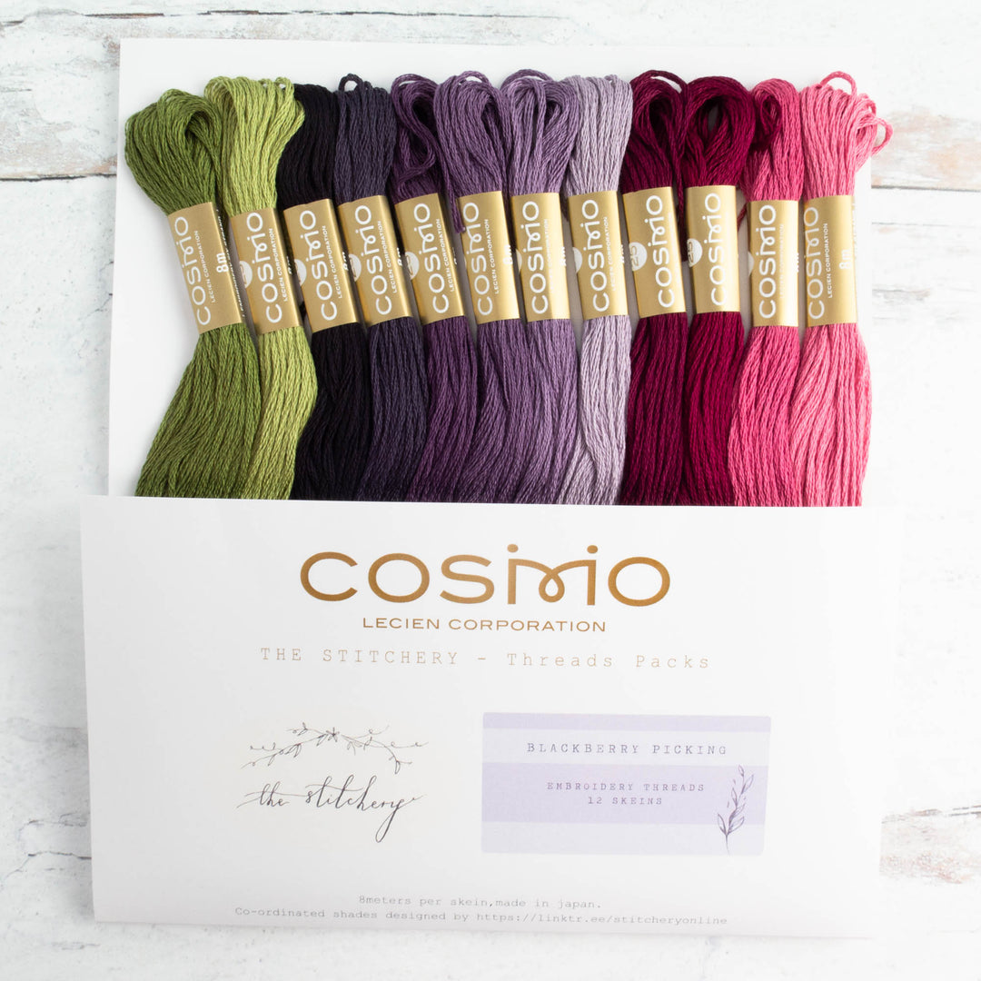 Cosmo Embroidery Floss Set - Blackberry Picking