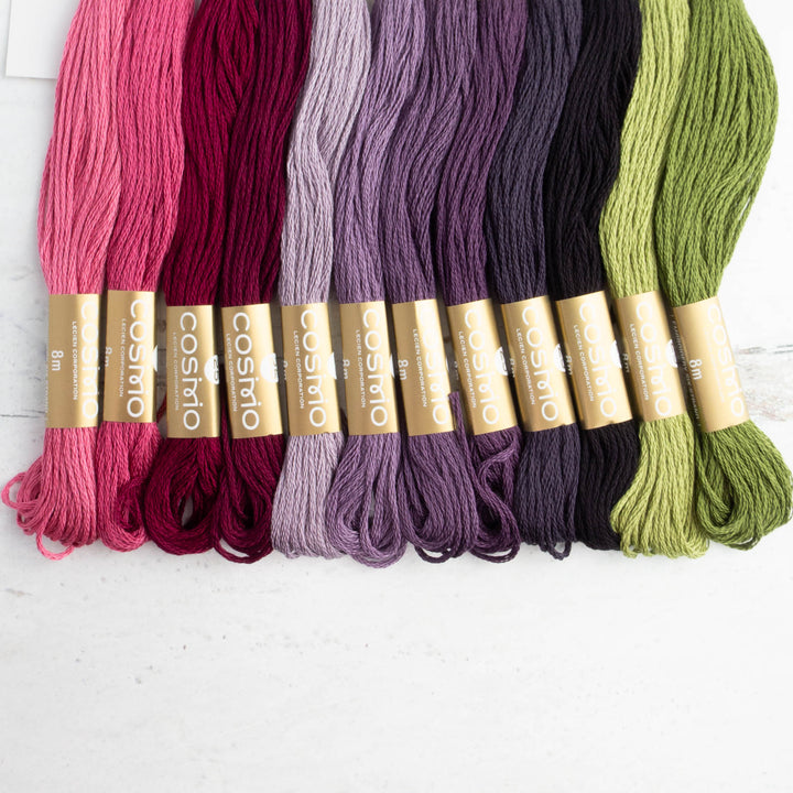 Cosmo Embroidery Floss Set - Blackberry Picking