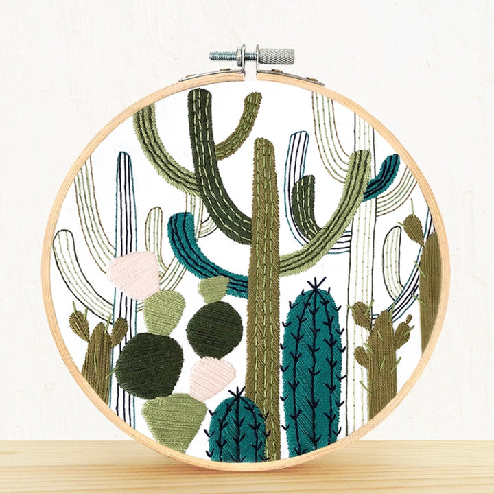 Cactus Garden Embroidery Kit