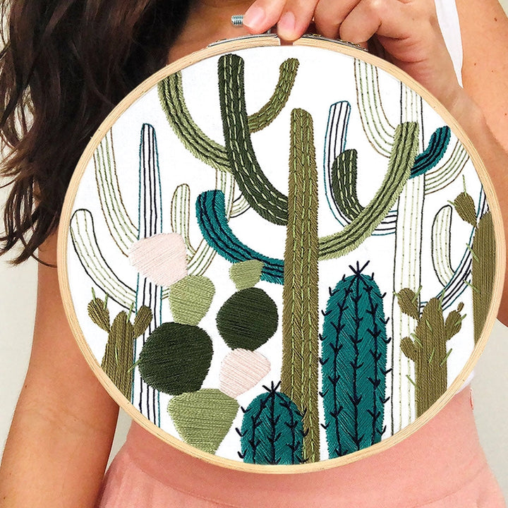 Cactus Garden Embroidery Kit