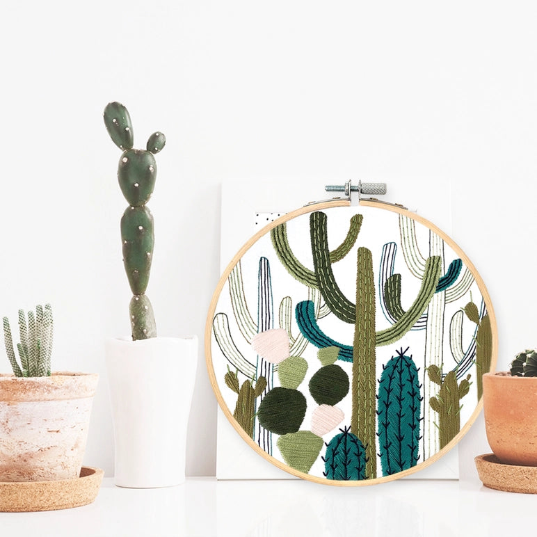 Cactus Garden Embroidery Kit