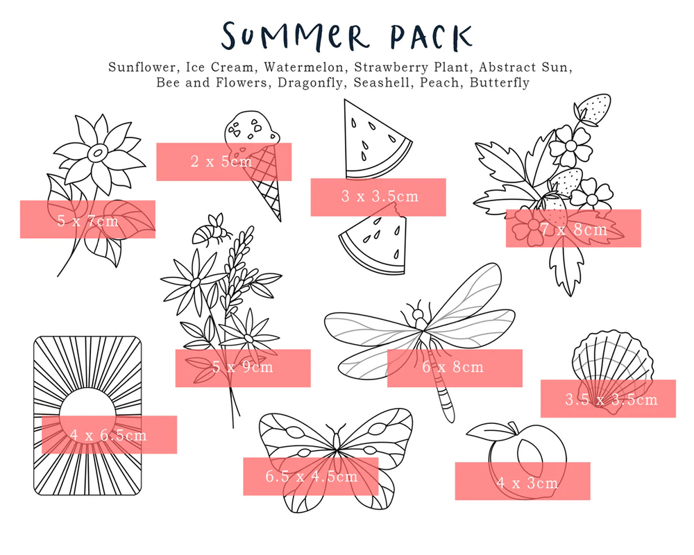 Floral Embroidery Stick and Stitch Pack • 12 Designs — TwigBerryStudio
