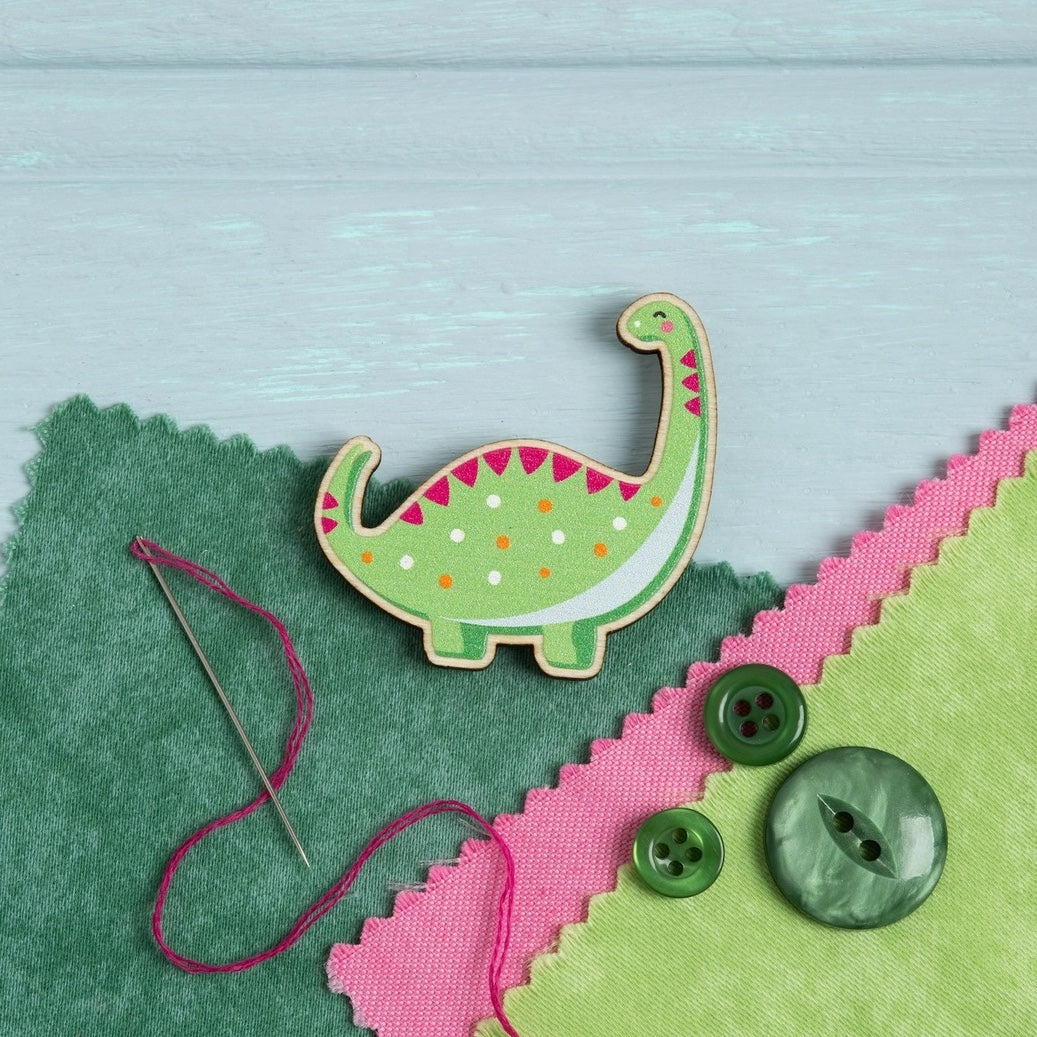 Dinosaur Wooden Needle Minder