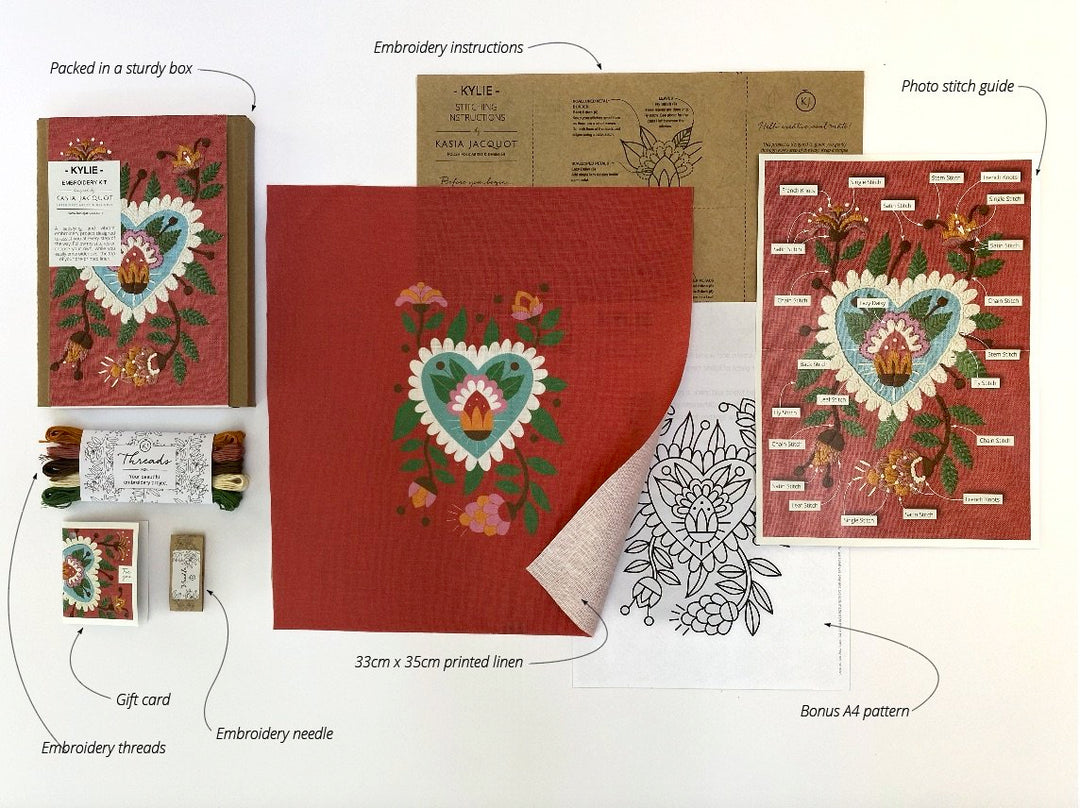 Modern Embroidery Kit - Kylie