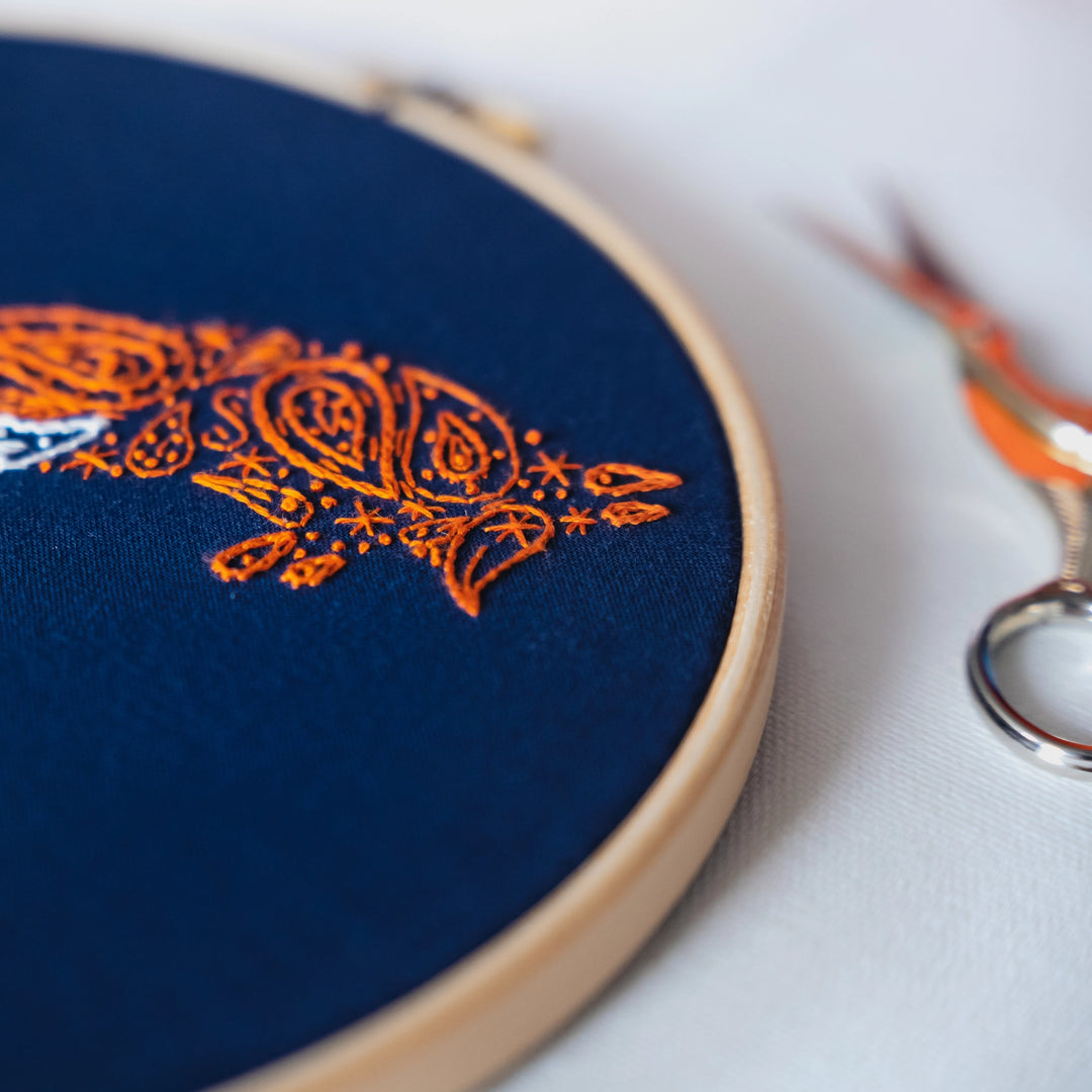 Paisley Fox Embroidery Kit