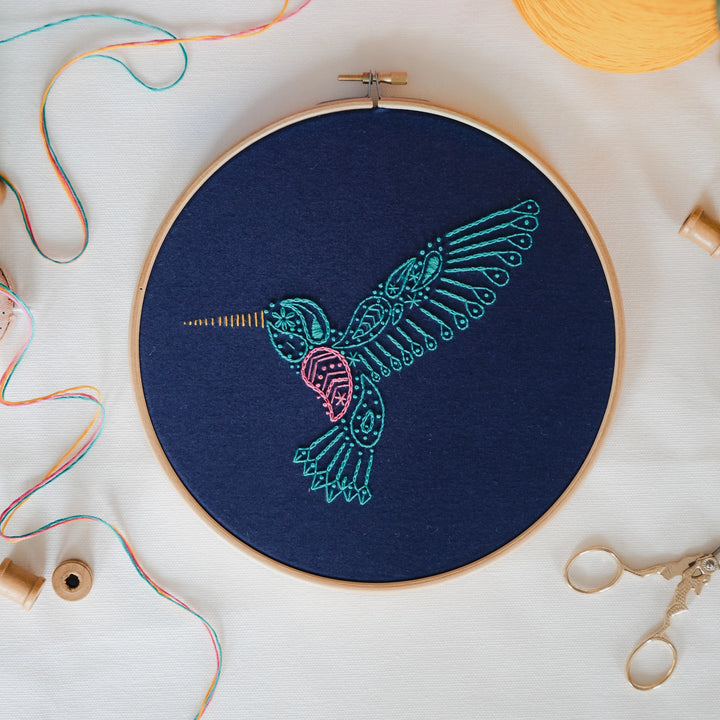 Hummingbird Embroidery Kit