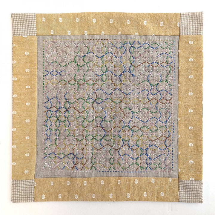 Kuguri-Sashi Sashiko Embroidery Sampler - Hydrangea