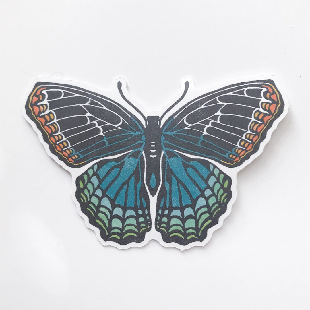 Red Spotted Purple Butterfly Sticker