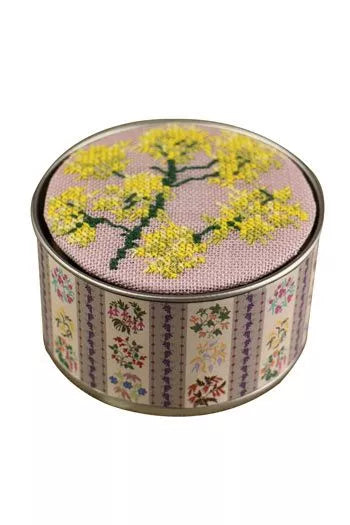 Customizable Lid Storage Tin - Floral