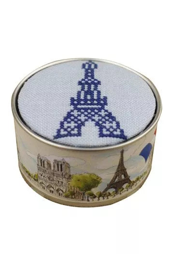 Customizable Lid Storage Tin - Paris