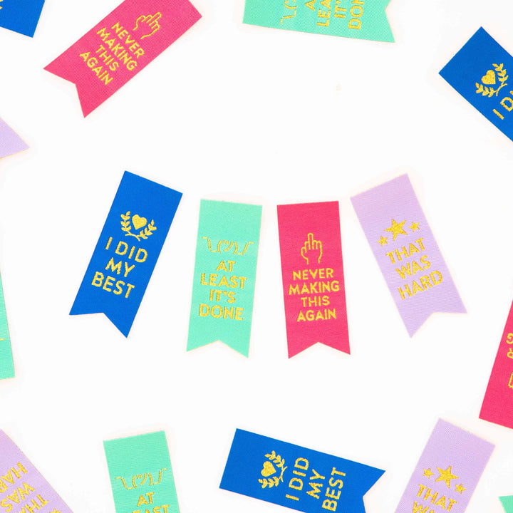 Sarcastic Award Ribbon Multipack Sewing and Quilting Labels