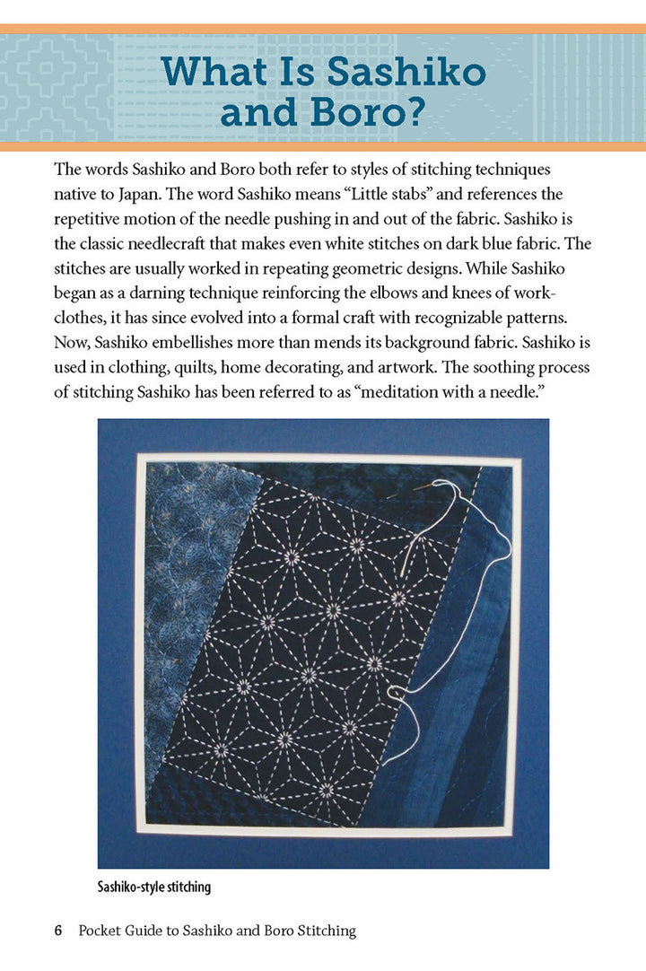 Pocket Guide to Sashiko and Boro Stitching