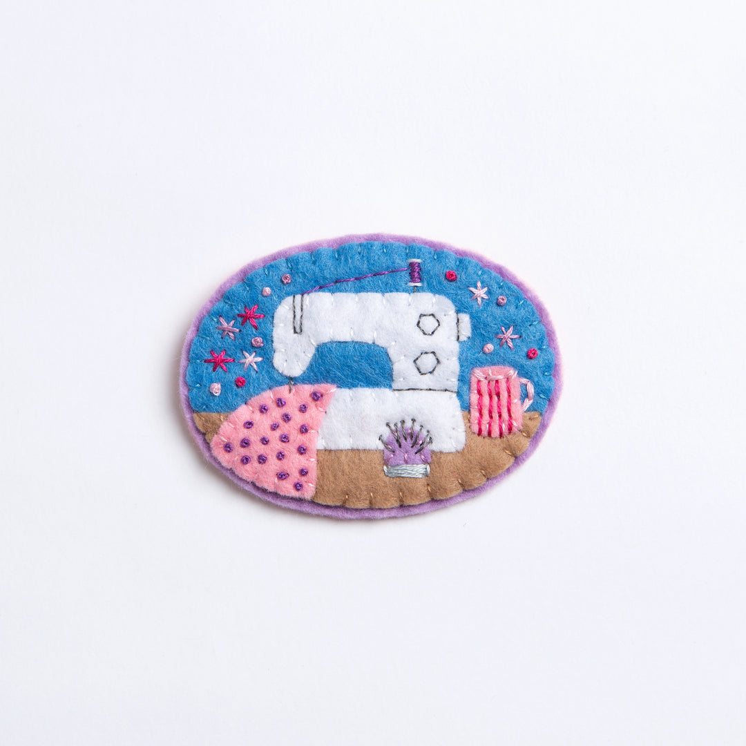 Retro Stick and Stitch Embroidery Patches, Sewing Gift, Printed