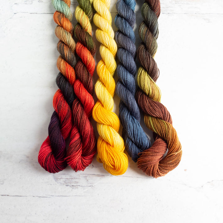 Mercerized Cotton Thread - Multi-Color Variegated (Group 1)