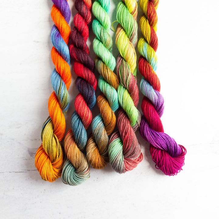 Mercerized Cotton Thread - Multi-Color Variegated (Brights)